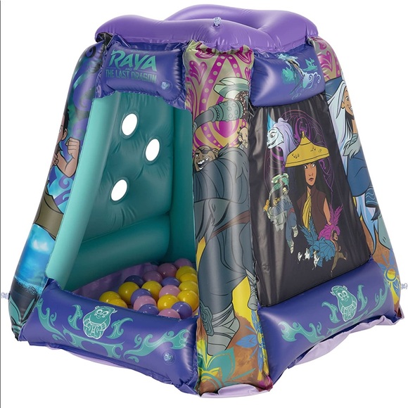 Disney Raya & The Last Dragon 20 Ball Pit Playland Black - Picture 1 of 9